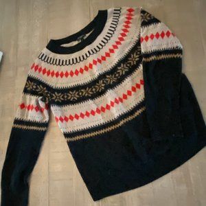 Talbots Beautiful Crew Neck Sweater ~ attractive pattern